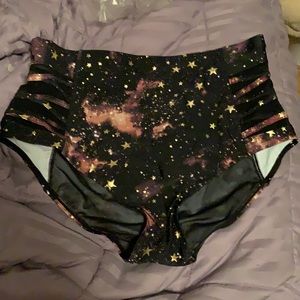 New Torrid Galaxy High Rise Swim Bottom Sz 2X